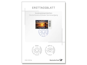 Ersttagsblatt 28/26 Deutschlands sch�nster Sonnenaufgang