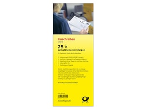 Einschreiben, 25er-Marken-Set
