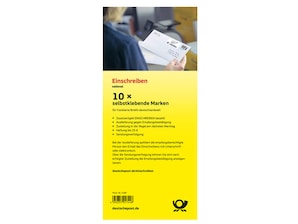 Einschreiben, 10er-Marken-Set
