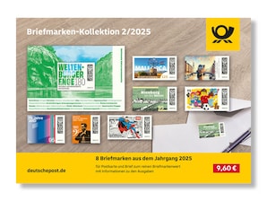 Steckkarte Briefmarken-Kollektion 2 2025