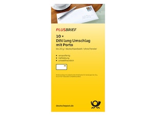 Plusbrief 0,95 EUR mit Matrixcode, DIN lang oF 10er-Set