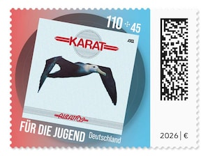 Karat: Plattencover Albatros vor farbigem Hintergrund