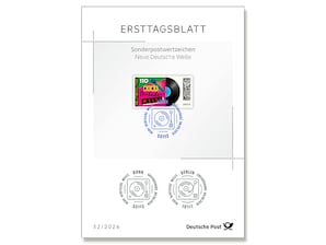 Ersttagsblatt 32/26 Neue Deutsche Welle