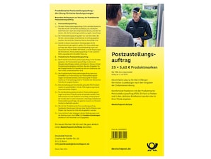 Produktmarke Postzustellungsauftrag 25er-Set