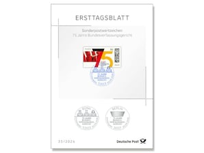 Ersttagsblatt 35/26 75 Jahre Bundesverfassungsgericht