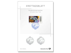 Ersttagsblatt 36/26 60 Jahre Star Trek