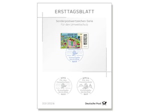 Ersttagsblatt 33/26 F�r den Umweltschutz - Anpassung an den Klimawandel