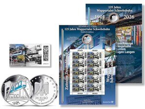Numisblatt 125 Jahre Wuppertaler Schwebebahn