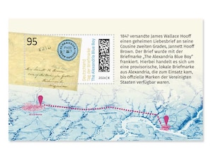 Abbildung des Briefs mit erl�uterndem Text und historischer Karte