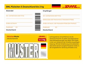 DHL Paeckchenmarke S Deutschland 2kg