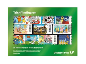 Steckkarte Trickfilmfiguren 2026, 2er-Set