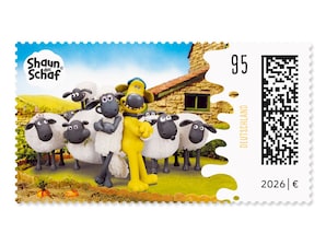 Shaun mit Bitzer und seiner Herde