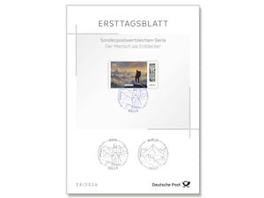 Ersttagsblatt 38/26 Der Mensch als Entdecker - Himalaya 