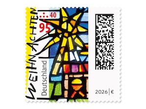 Weihnachtsfenster in der Christuskirche D�neberg (Geesthacht)