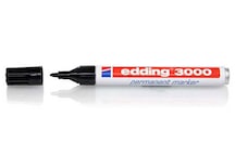 edding Permanentmarker 3000, 10er-Set, Schriftfarbe: schwarz, 10 Stück