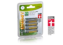 Heitech Batterien Akku "Ready to use", Mignon AA, 2 000 ma, 1,2 V, 4 Stück