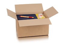 Versandkarton B Welle, 12,5 x 23,0 x 18,0 cm  (H x B x T), braun