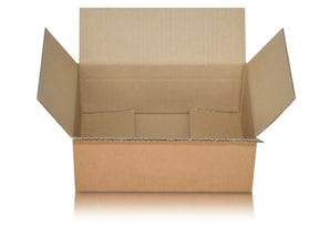 Versandkarton B Welle, 20,0 x 47,5 x 32,0 cm  (H x B x T), braun