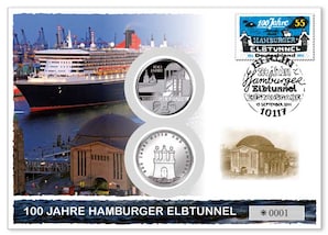 Numisbrief: &#034;100 Jahre Hamburger Elbtunnel&#034;