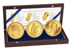 Berhmte Kaiser Europas in Gold