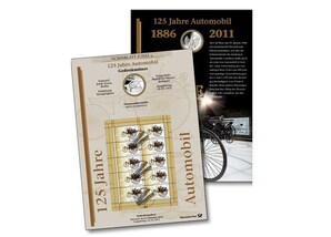 Numisblatt: &#034;125 Jahre Automobil&#034;