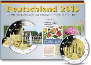Kursmnzen der Prgesttte Stuttgart (F) 2016
