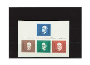 Bund, Briefmarken-Jahrgang 1968