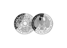 10 DM Münze: "40 Jahre Bundesrepublik Deutschland", 1989 (Spiegelglanz)