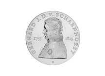 DDR 10 Mark "225. Geburtstag Gerhard von Scharnhorst", 1980 (Vorzüglich/Stempelglanz)