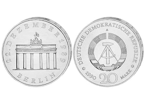 20-Mark-Gedenkmnze &#034;ffnung des Brandenburger Tors&#034;