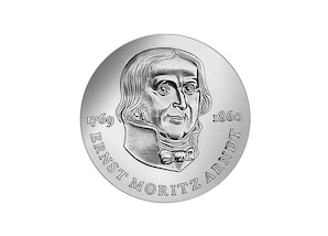 DDR Mnze: 20 Mark "125. Todestag von Ernst Moritz Arndt", 1985 (Vorzglich/Stempelglanz)