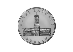 DDR Mnze: 5 Mark &#034;Rotes Rathaus in Berlin&#034;, 1987 (Vorzglich/Stempelglanz)