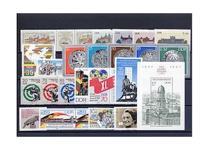 DDR, Briefmarken-Jahrgang 1986