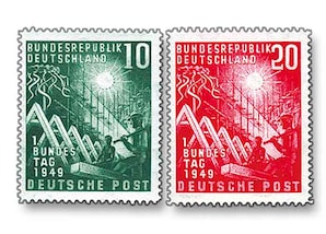 BRD, &#034;Erffnung des ersten Deutschen Bundestages&#034;, Bonn