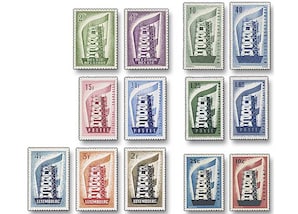 Europamarken, "Erstausgaben der Grndungsmitglieder von 1956", Komplett-Set