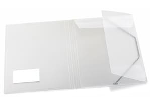 Durable Eckspannmappe mit 3 Innenklappen, transparent
