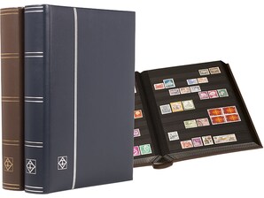 Einsteckbuch Leder 64 Seiten blau