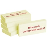 Haftnotizen "Bitte nach Unterschrift zurück" 5 Stück