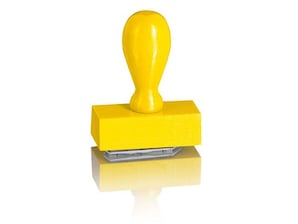 Handstempel Frankierwelle Dialogpost
