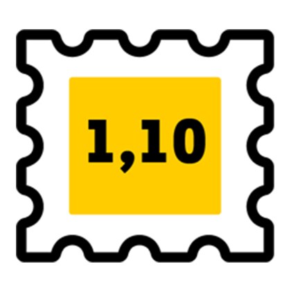 Icon 1,10 EUR Kompaktbrief