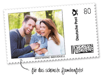 Individuelle Beispiel-Briefmarken